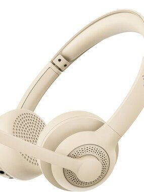 JIAMQISHI Wireless Headset w. Mic for Work, Bluetooth V5.2 Headphones w. Noise
